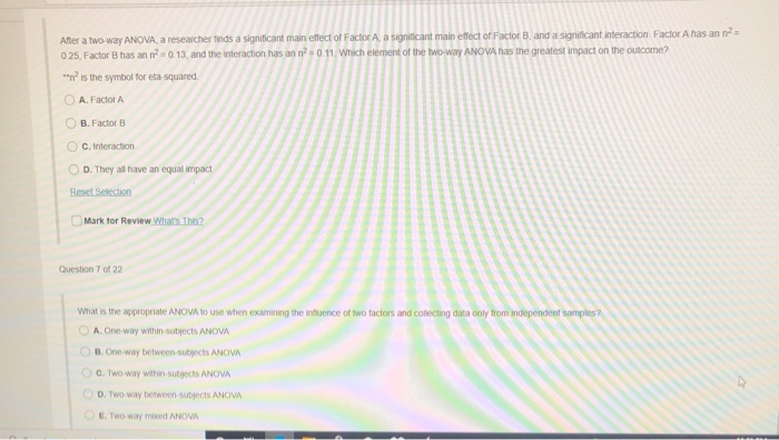 Solved After a two-way ANOVA, a researcher finds a | Chegg.com