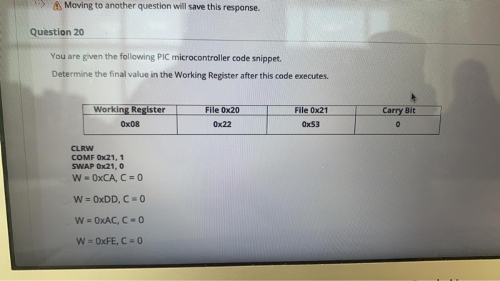 the following microcode replaces microcode in the ... Solved » Moving to another question will save this response. | Chegg.com