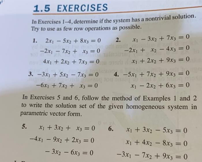 Solved In Exercises 1-4, determine if the system has a | Chegg.com