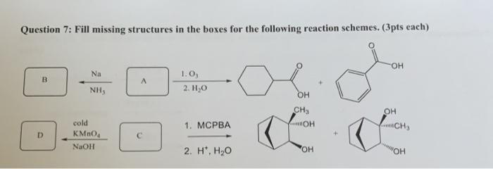 Solved Phil missing structures in the boxes for the | Chegg.com