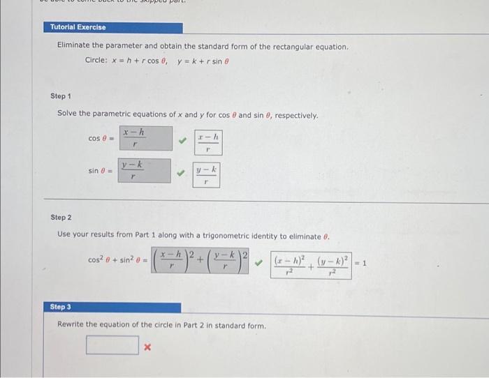 Solved Find a set of parametric equations to represent the | Chegg.com
