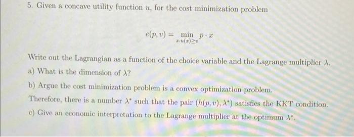 Solved 1. 1. For each of the following utility function, | Chegg.com