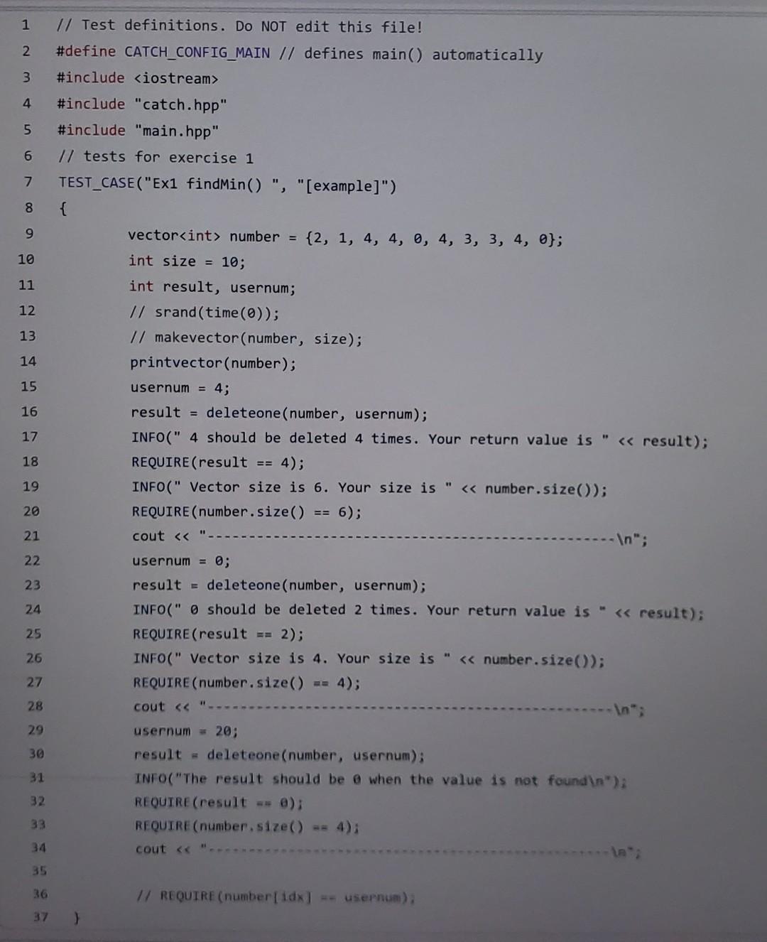 Solved [4] Make the program that deletes one element in the | Chegg.com