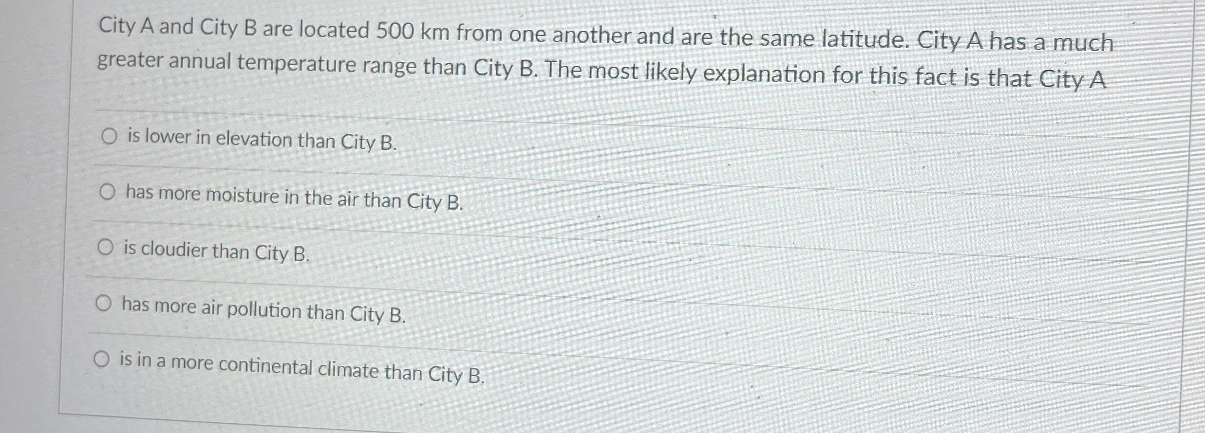 Solved City A And City B Are Located 500 ﻿km From One 