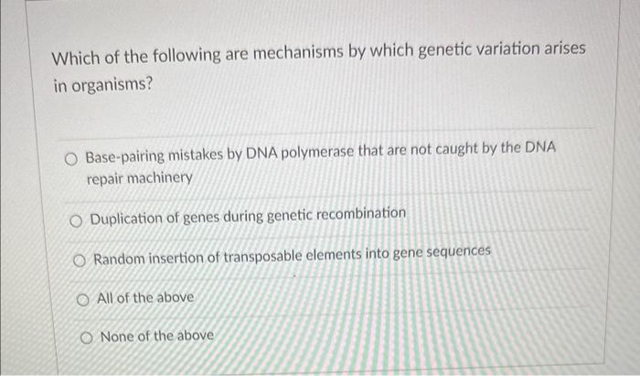 Solved Which of the following are mechanisms by which | Chegg.com