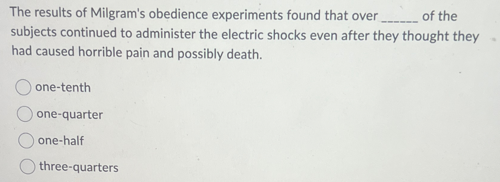 the results of milgram's obedience experiments demonstrated