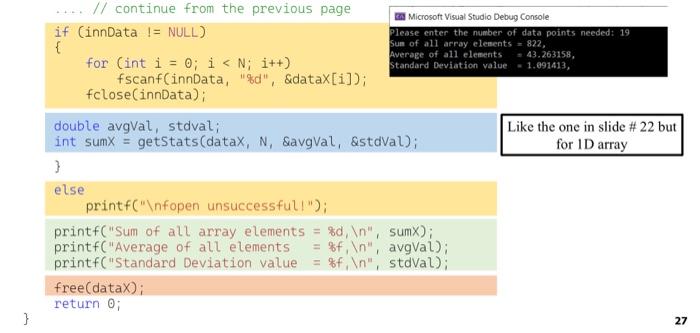 Solved Use the previous code to read an N points from the | Chegg.com