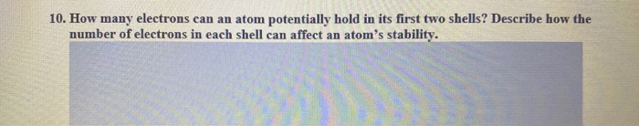 number of electrons shells can hold