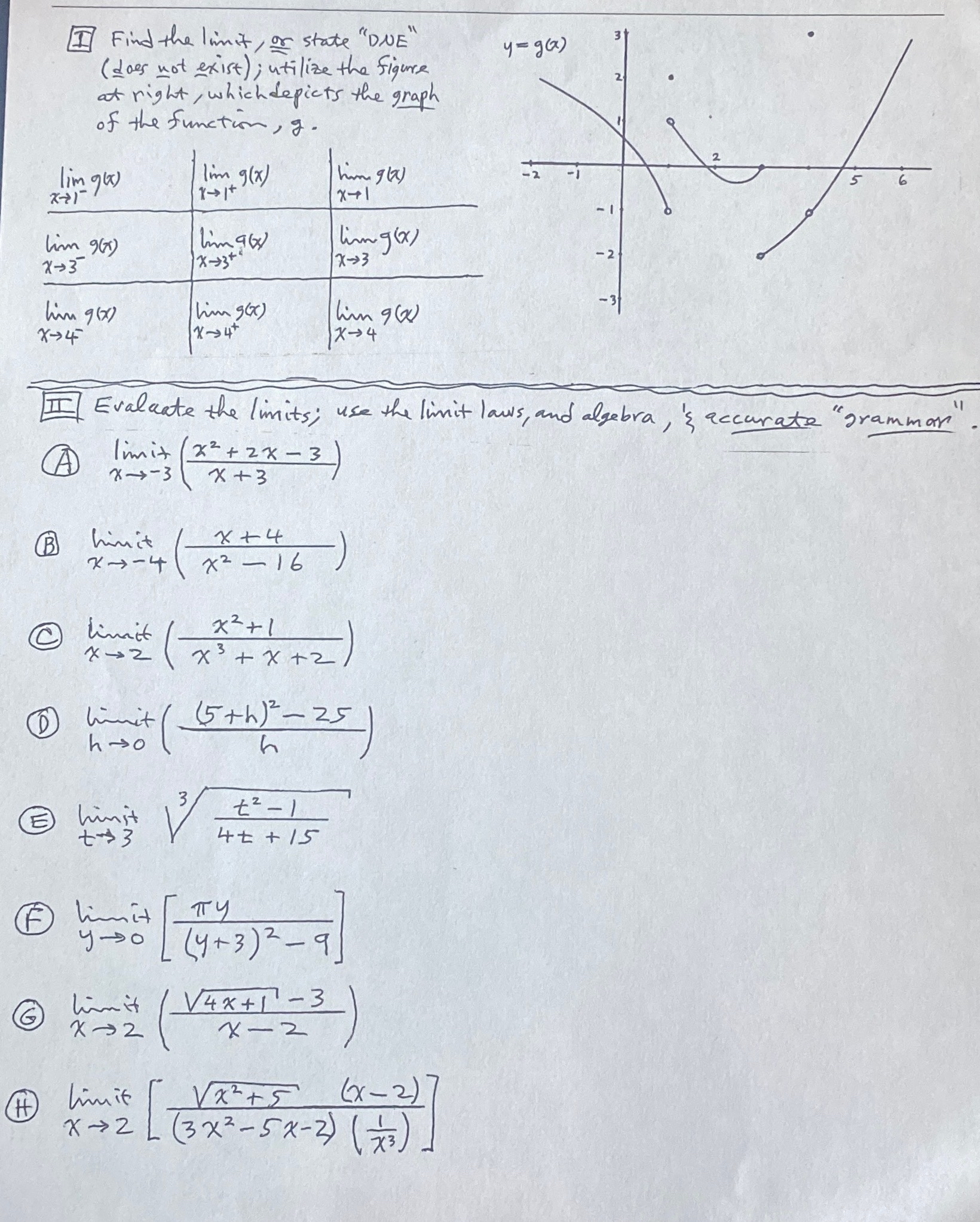 Solved Find the limit, ﻿or state 