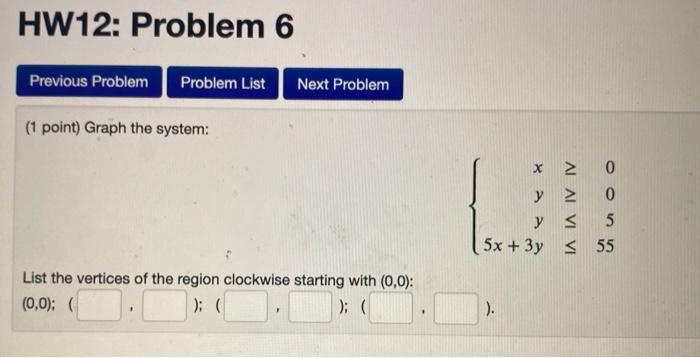 Solved HW12: Problem 6 Previous Problem Problem List Next | Chegg.com
