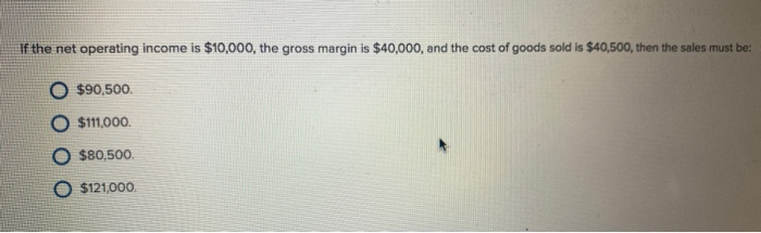 Solved If the net operating income is $10,000, the gross | Chegg.com
