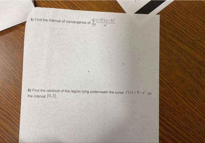 Solved 6) Find The Centroid Of The Region Lying Underneath | Chegg.com