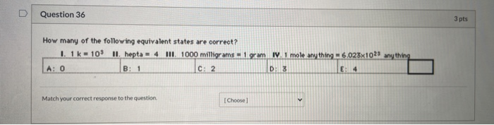 Solved Question 36 3 pts How many of the following | Chegg.com