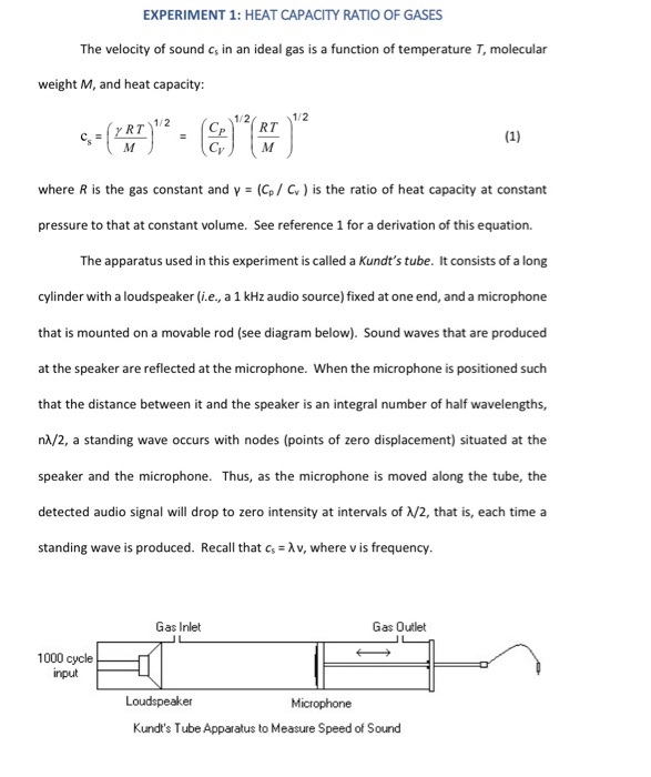 solved-experiment-1-heat-capacity-ratio-of-gases-the-chegg