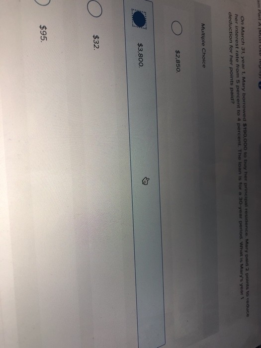 Solved On March 31. year 1, Mary borrowed 190,000 to buy