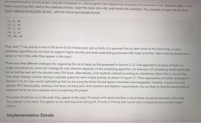 Solved This project involves implementing (ie, simulating) | Chegg.com