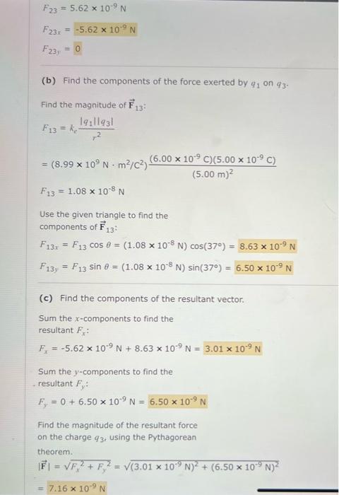 Solved Goal Apply Coulomb's Law In Two Dimensions. Problem | Chegg.com