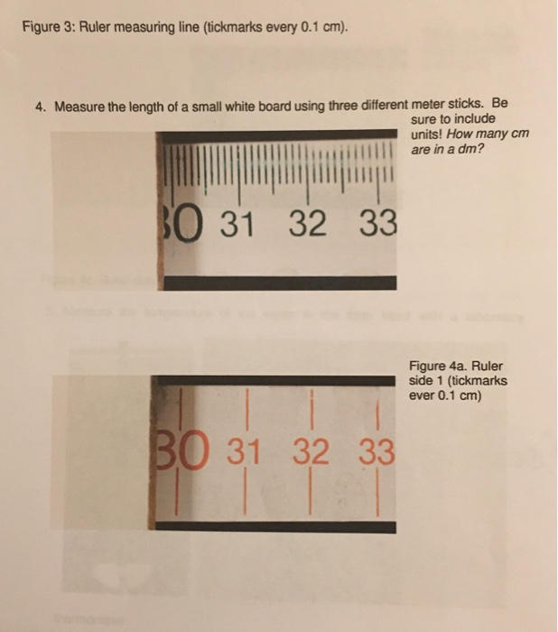 Solved Figure 3 Ruler measuring line (tickmarks every 0.1