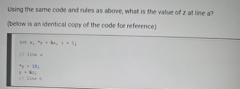 Solved Using the same code and rules as above, what is the | Chegg.com