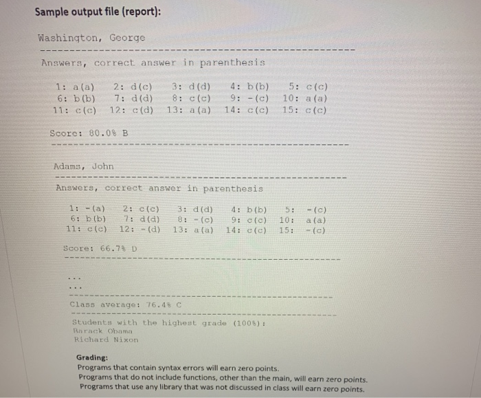 Solved Objectives: Use strings, files, and command line | Chegg.com