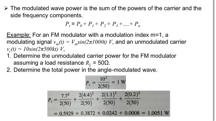 Solved Generating FM from a VCO FM is generated using the | Chegg.com