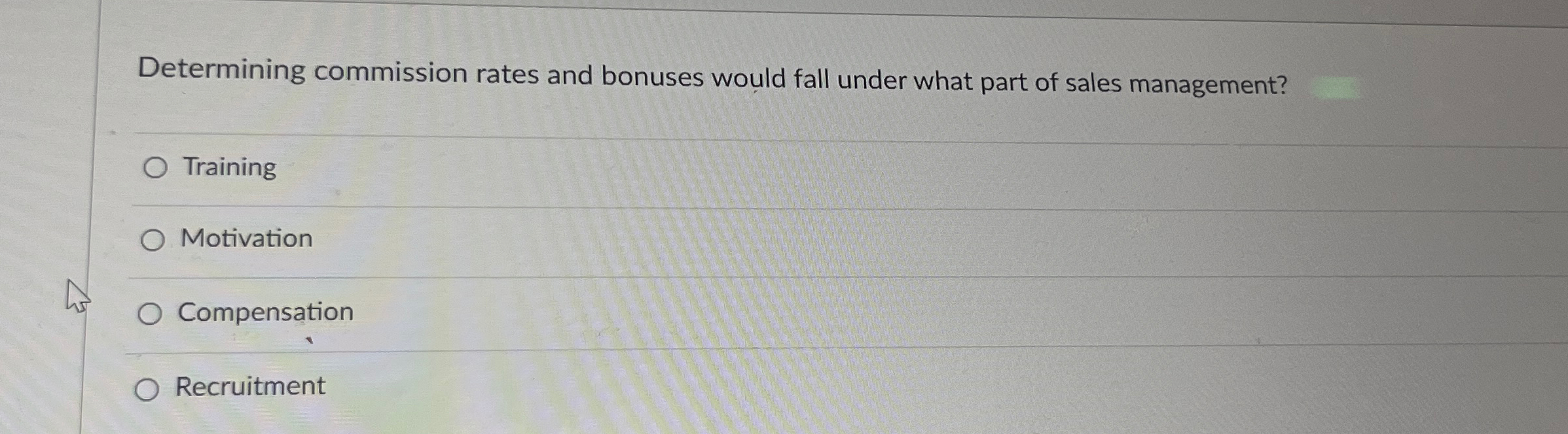 Solved Determining commission rates and bonuses would fall | Chegg.com