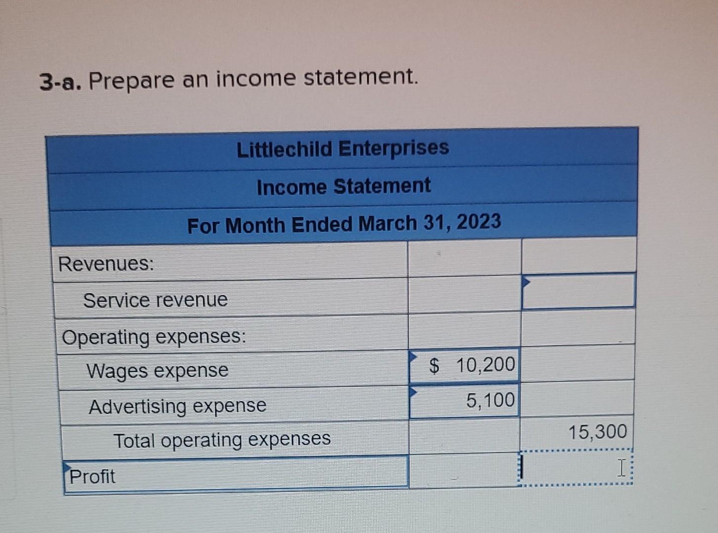 3-a-prepare-an-income-statement-chegg
