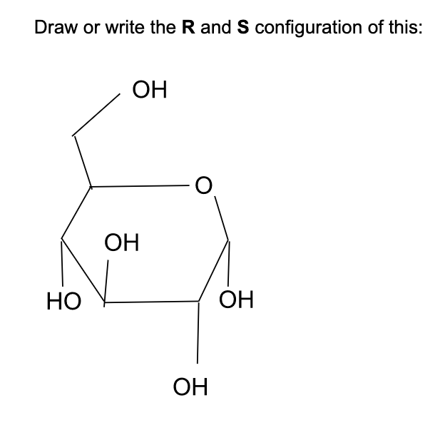 Solved Draw or write the R and S configuration of this: | Chegg.com