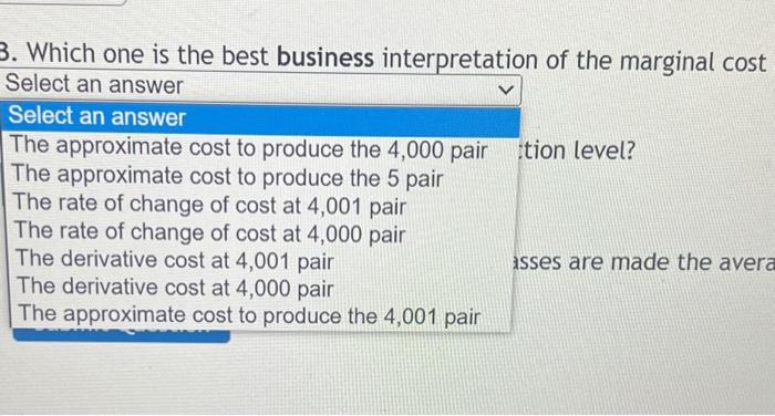 Solved The total cost, C, (in thousands of dollars) to make | Chegg.com