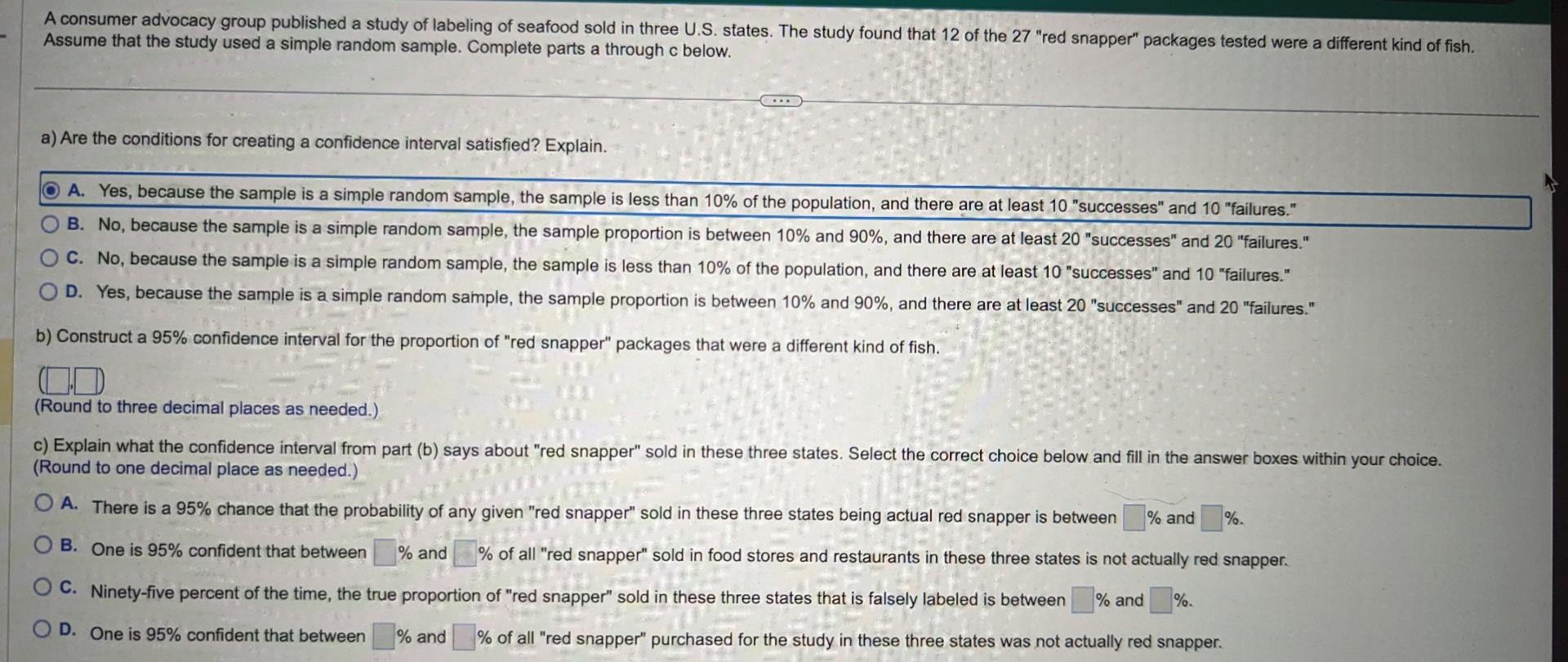 Solved A consumer advocacy group published a study of | Chegg.com