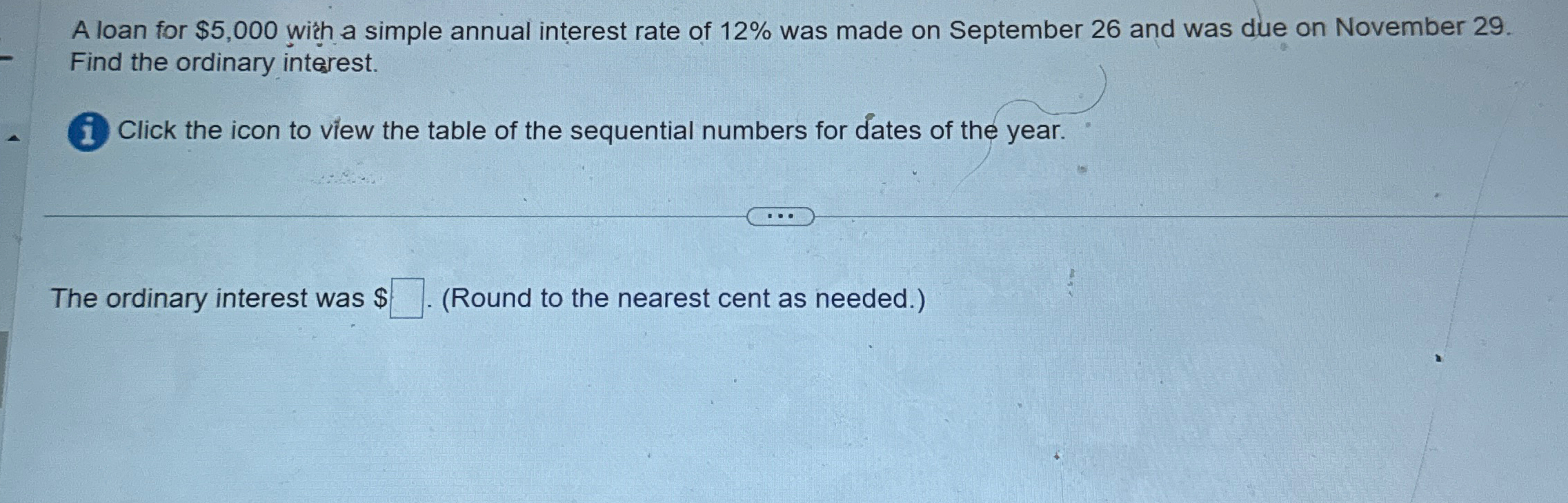 Solved a loan for 5 000 wi h a simple annual interest rate chegg