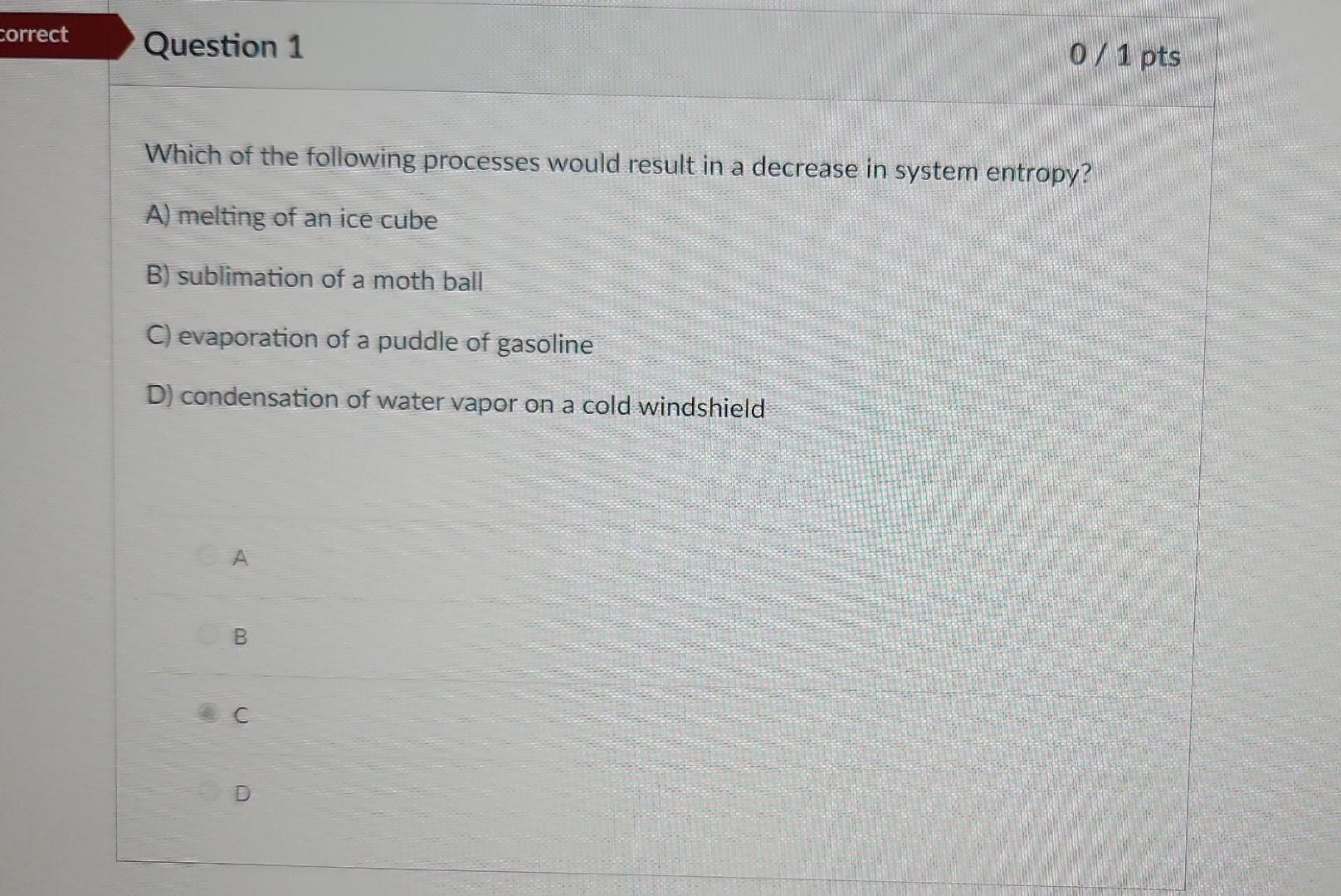 Solved Which of the following processes would result in a | Chegg.com
