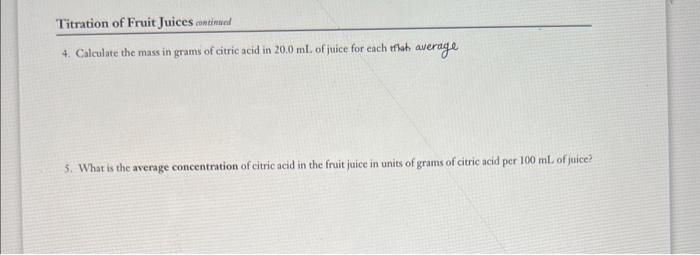 Solved Laboratory Report 10 Name: Section: Date: Titration | Chegg.com