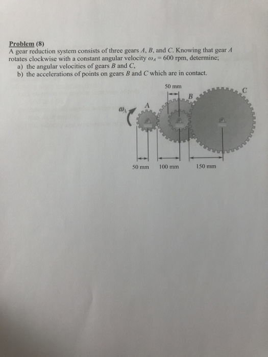 Solved Problem (8) A gear reduction system consists of three