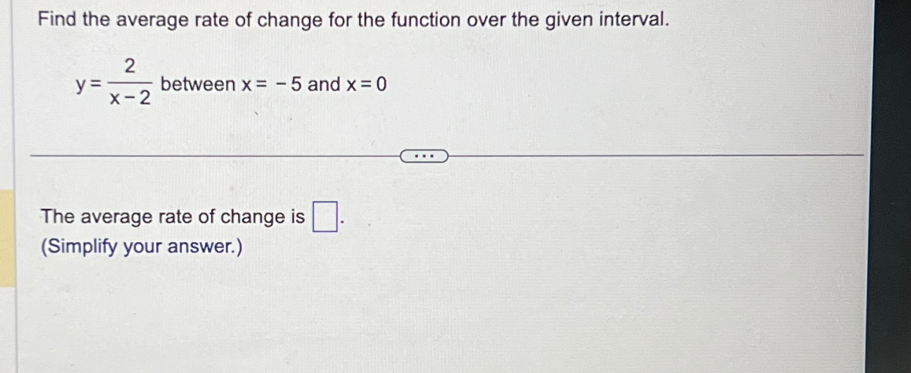 find the average rate of change on the interval 0 2