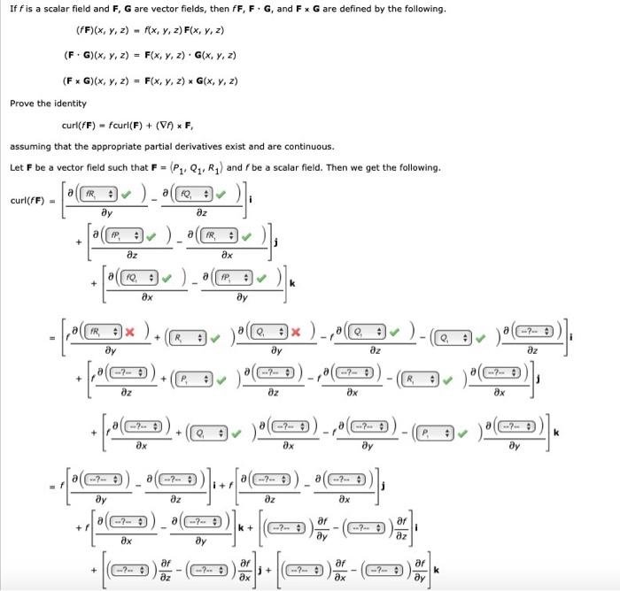 Solved \\[ \\begin{array}{c} (f \\mathbf{F})(x, y, z)=f(x, | Chegg.com