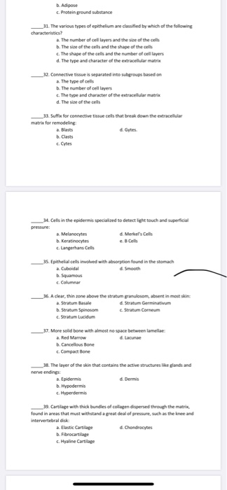 Solved 1. Multiple Choice. Put the letter of your answer | Chegg.com