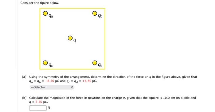 Solved Consider the figure below. (a) Using the symmetry of | Chegg.com