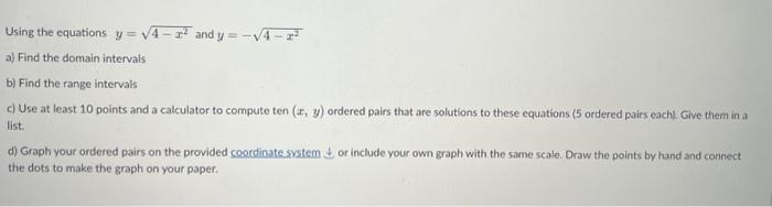 y sqrt 4x x 2