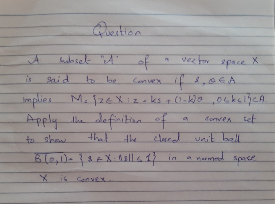 Solved Question 9 of space is subset 