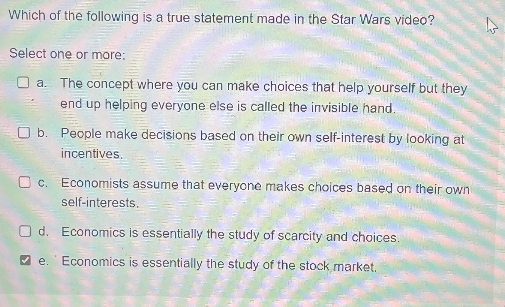 Solved Which of the following is a true statement made in | Chegg.com
