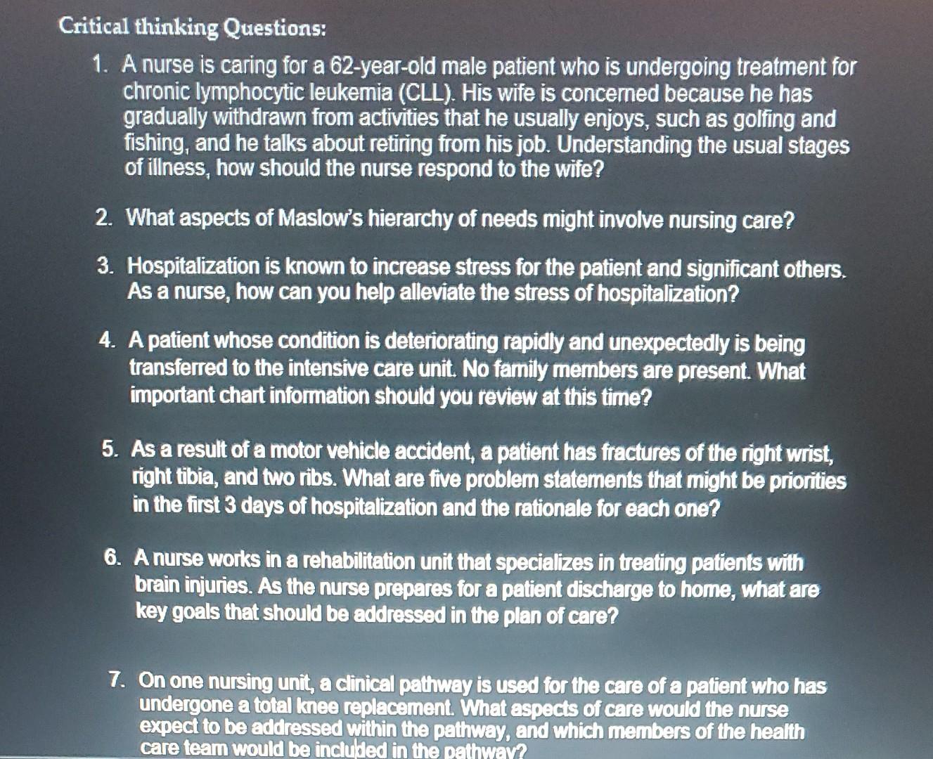 lpn critical thinking questions