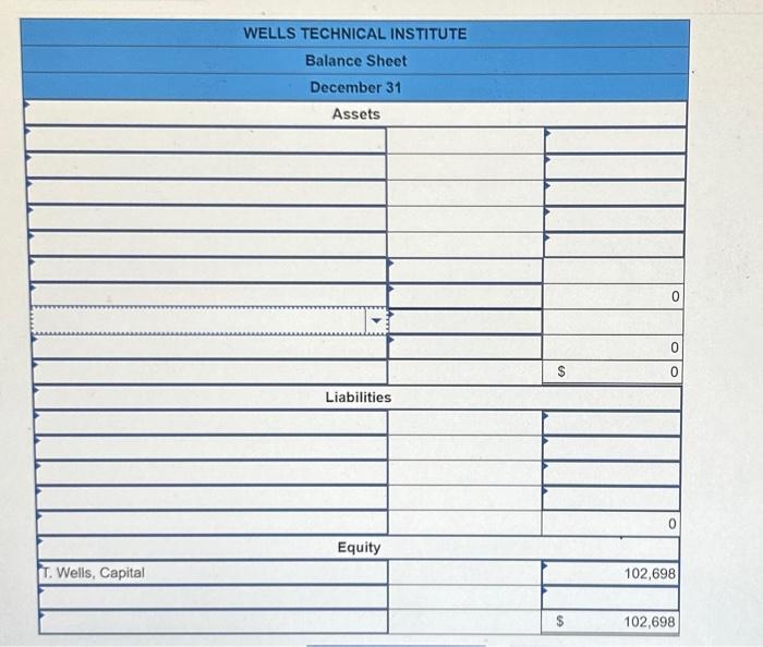 Solved 3-a. Prepare Wells Technical Institute's Income | Chegg.com