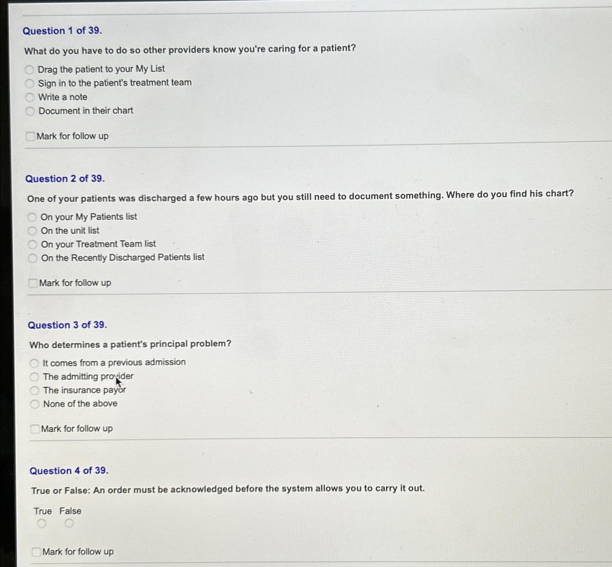 Solved Question 1 ﻿of 39.What do you have to do so other