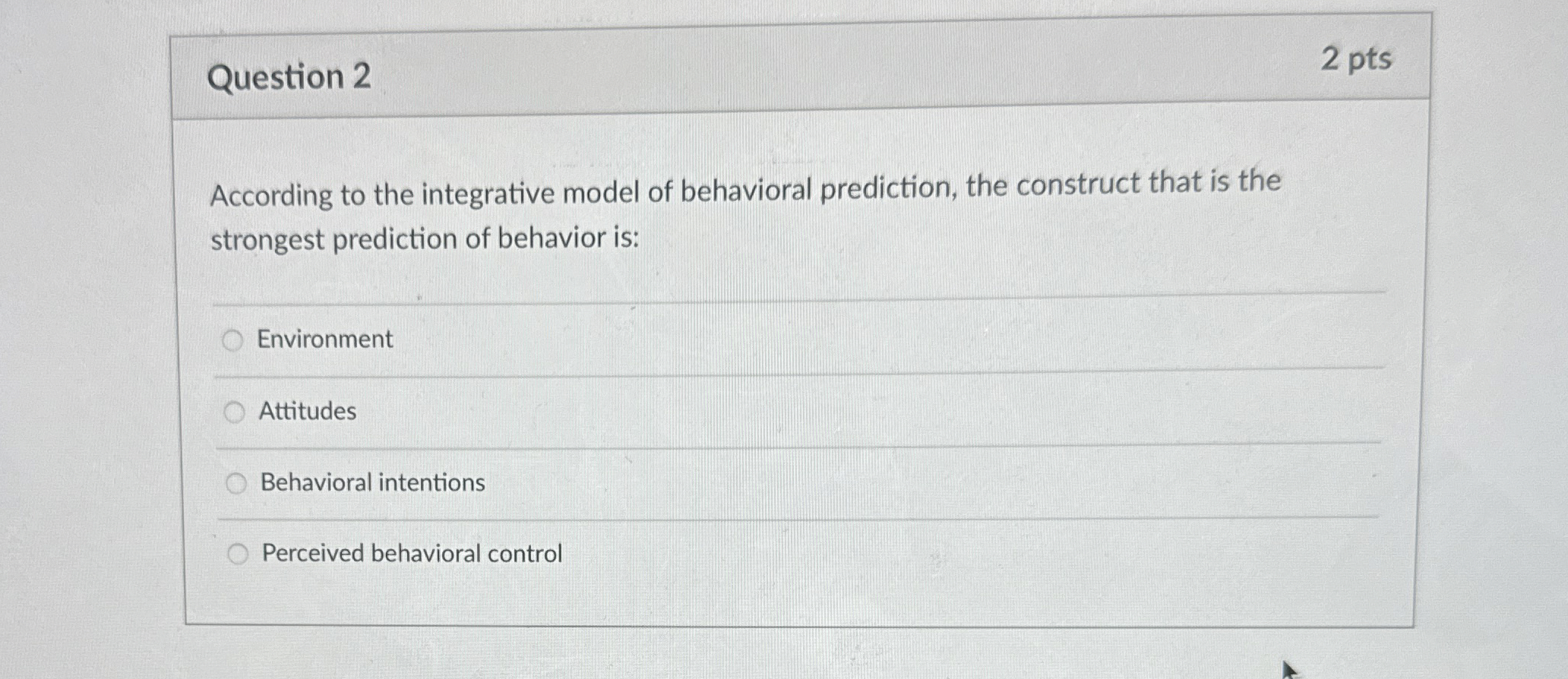 Solved Question 22 ﻿ptsAccording to the integrative model of | Chegg.com