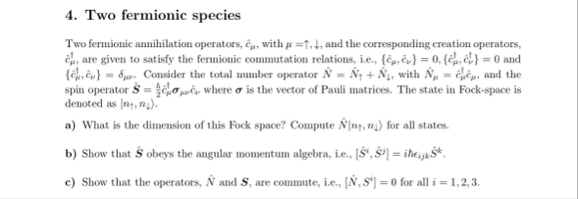 Two fermionic speciesTwo fermionic annihilation | Chegg.com