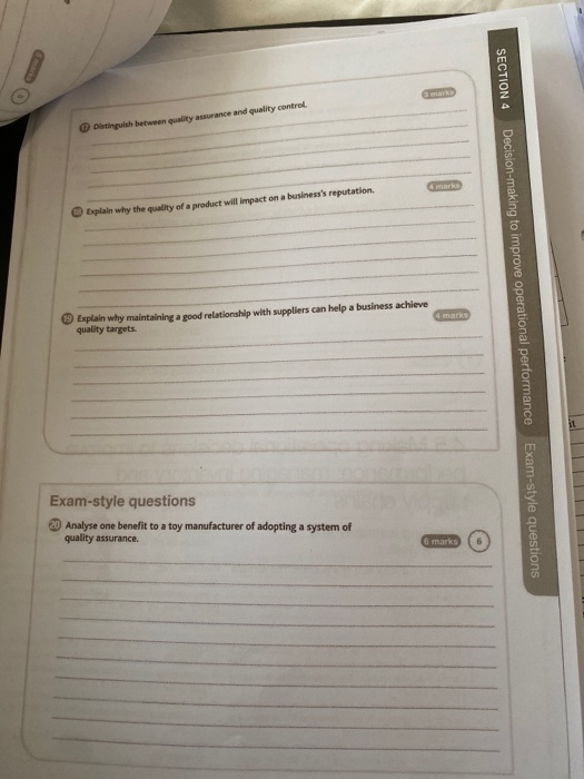 Solved Section 4 Distinguish Between Quality Assurance And Chegg Solved Section 4 Distinguish Between Quality Assurance And Chegg