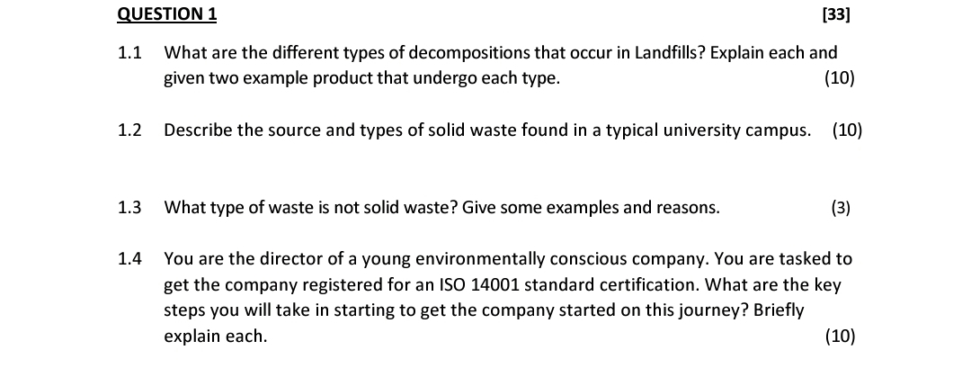 Solved QUESTION 1[33]1.1 ﻿What are the different types of | Chegg.com