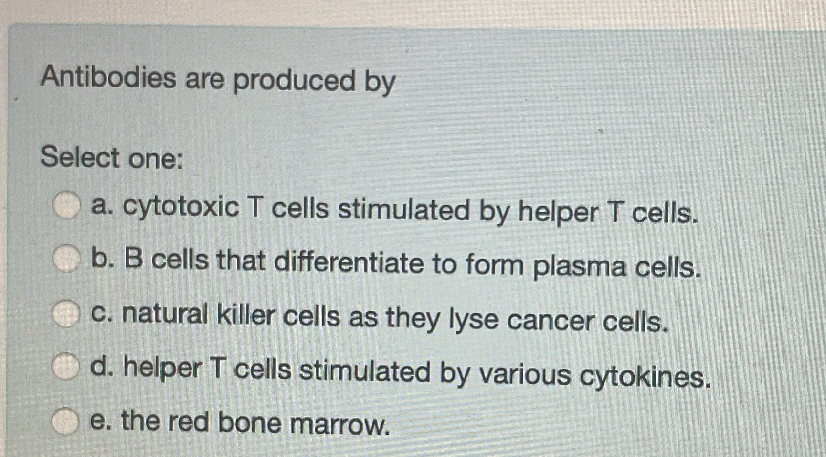 antibodies and cytotoxic t cells