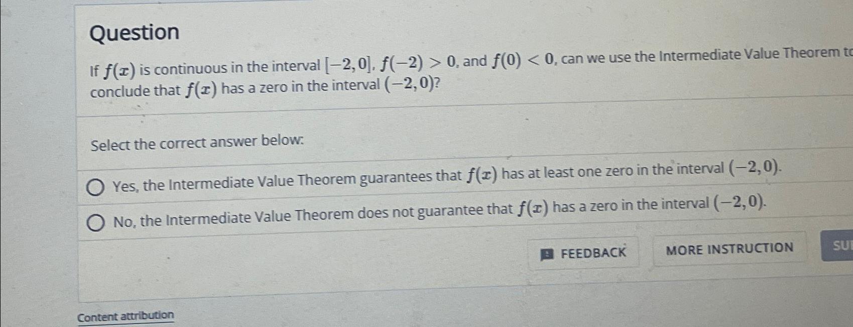 Solved Questionif F X ﻿is Continuous In The Interval